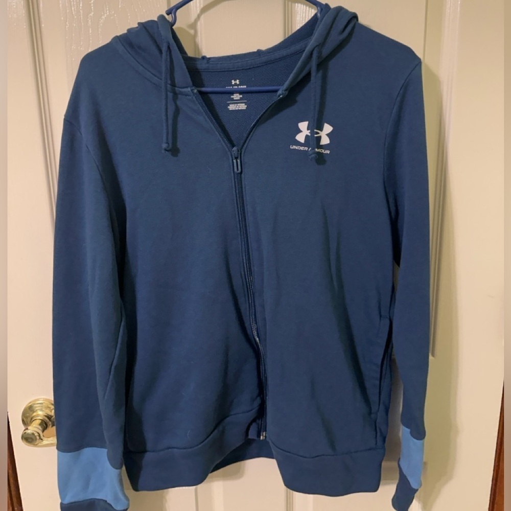 Under Armour Blue Hoodie with Logo
